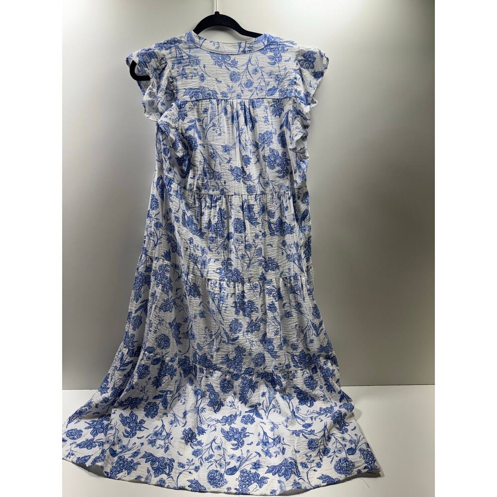 Umgee Tiered Floral Midi Dress Women’s Sz M Cottage Core V Neck Summer - Picture 10 of 10